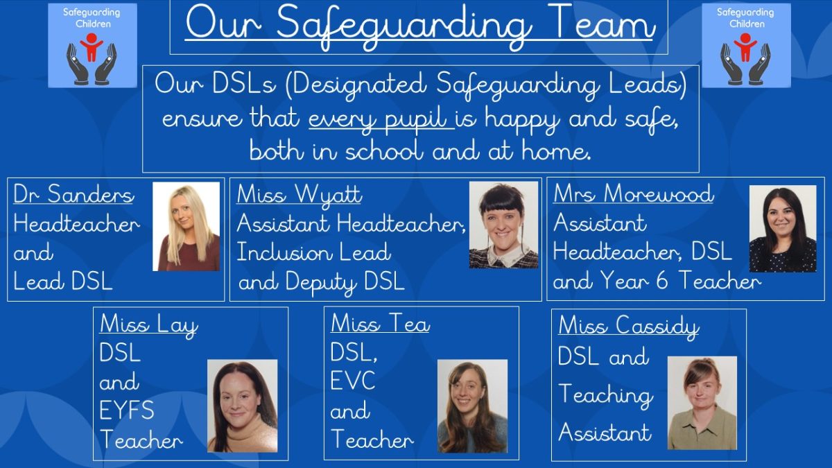 Safeguarding team for the website updated